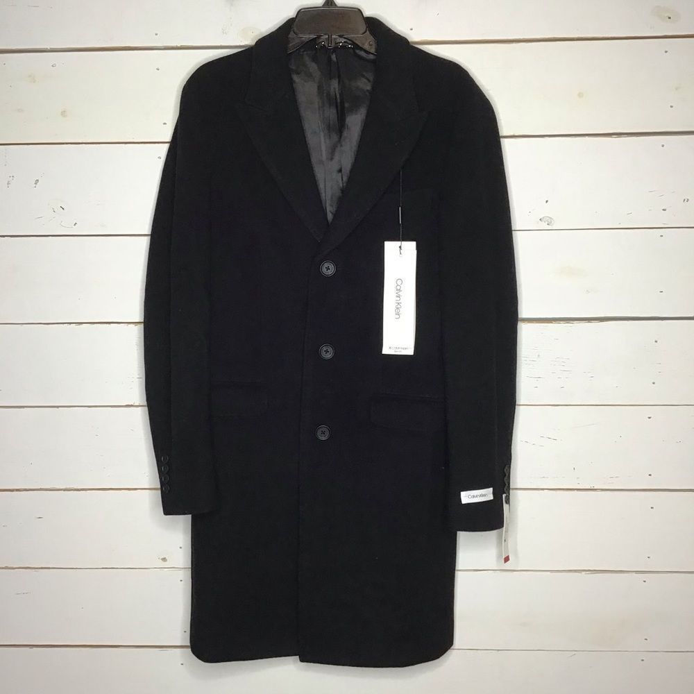 New Calvin Klein Malibu Overcoat Jacket Regular